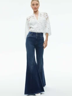 Alice and Olivia Aislyn Blouse-Women Tops