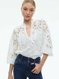 Alice and Olivia Aislyn Blouse-Women Tops