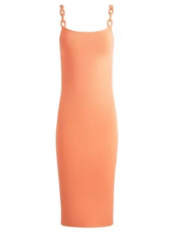 Alice and Olivia Alina Looped Straps Midi Dress-Women Dresses