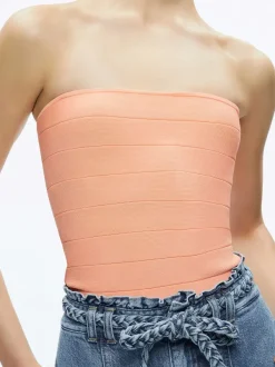 Alice and Olivia Alison Full Length Tube Top-Women Tops