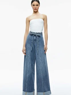 Alice and Olivia Alison Full Length Tube Top-Women Tops