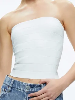 Alice and Olivia Alison Full Length Tube Top-Women Tops