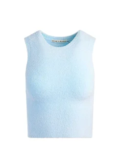 Alice and Olivia Amity Sleeveless Cropped Tank-Women Tops