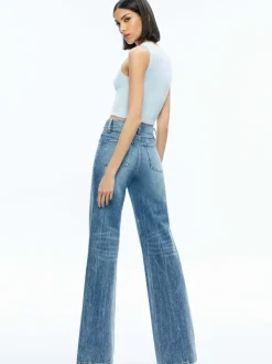 Alice and Olivia Amity Sleeveless Cropped Tank-Women Tops