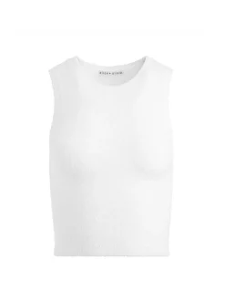 Alice and Olivia Amity Sleeveless Cropped Tank-Women Tops