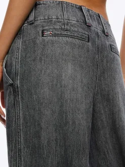 Alice and Olivia Anders Low Rise Pleated Jean-Women Pants