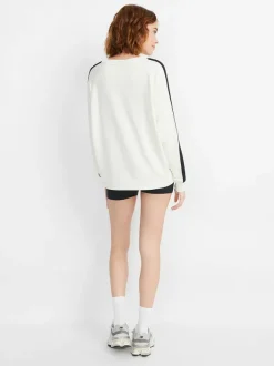 Alice and Olivia A+O X Big Feelings Alli Slouchy Crewneck-Women Loungewear