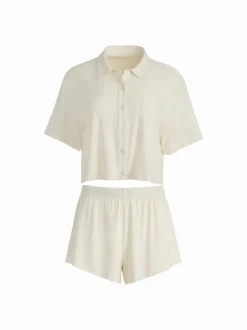 Alice and Olivia A+O X Big Feelings Madden Short Sleeve Set-Women Loungewear