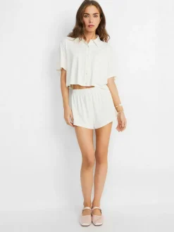 Alice and Olivia A+O X Big Feelings Madden Short Sleeve Set-Women Loungewear
