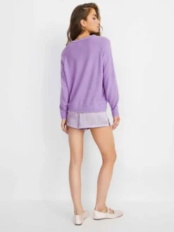 Alice and Olivia A+O X Big Feelings Michelle Crew-Women Loungewear