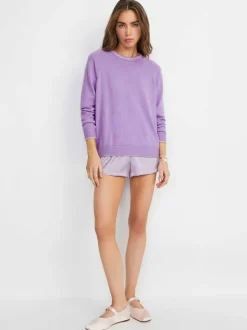 Alice and Olivia A+O X Big Feelings Michelle Crew-Women Loungewear