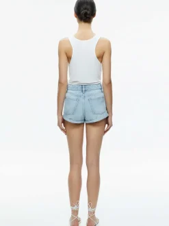 Alice and Olivia Avril Boxy Tank-Women Tops