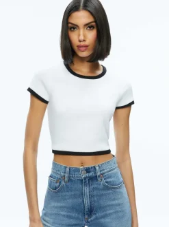 Alice and Olivia Baby Tee-Women Tops