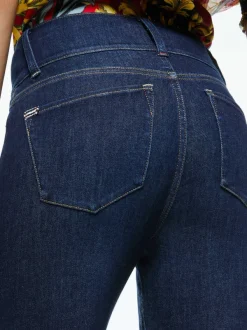 Alice and Olivia Beautiful Seamed Wide Leg Jean-Women Pants