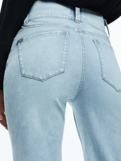 Alice and Olivia Beautiful Seamed Wide Leg Jean-Women Pants