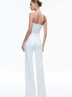 Alice and Olivia Bessie Halter Top-Women Tops