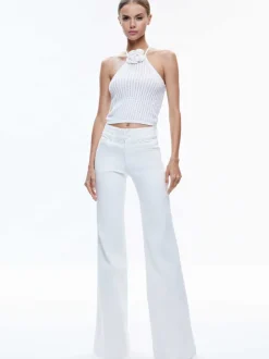Alice and Olivia Bessie Halter Top-Women Tops