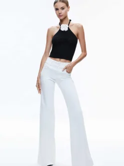 Alice and Olivia Bessie Halter Top-Women Tops