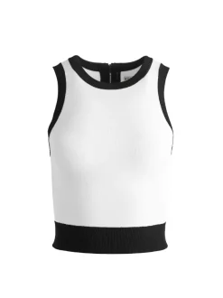 Alice and Olivia Boyd Crewneck Tank-Women Tops