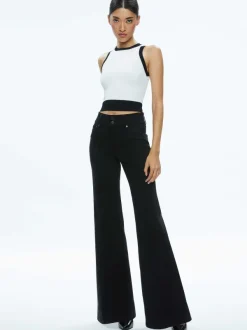 Alice and Olivia Boyd Crewneck Tank-Women Tops