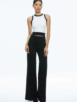 Alice and Olivia Boyd Crewneck Tank-Women Tops