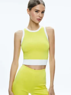 Alice and Olivia Boyd Crewneck Tank-Women Tops