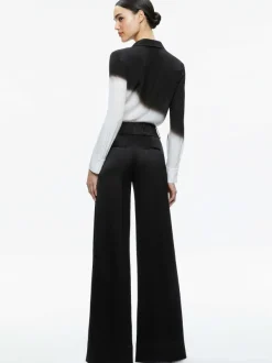 Alice and Olivia Brady Slim Button Down-Women Tops