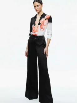Alice and Olivia Brady Slim Button Down-Women Tops