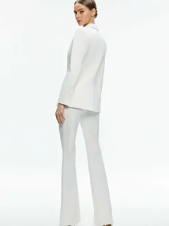 Alice and Olivia Breann Fitted Blazer-Women Jackets + Coats