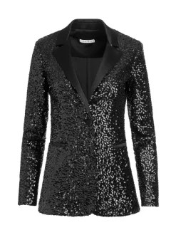 Alice and Olivia Breann Sequin Fitted Blazer + Lara Sequin Bootcut Pant-Women Matching Sets