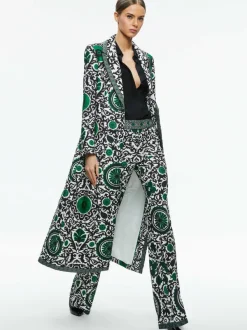 Alice and Olivia Bret Long Blazer-Women Jackets + Coats