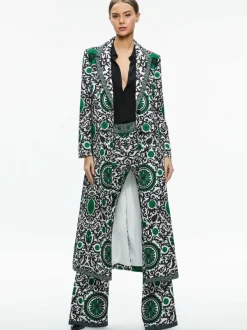 Alice and Olivia Bret Long Blazer-Women Jackets + Coats