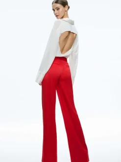 Alice and Olivia Calvin Wide Leg Baggy Trouser-Women Pants