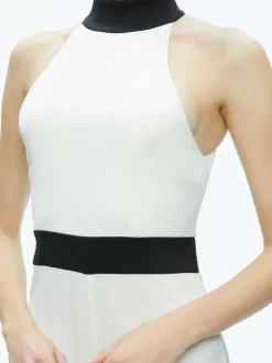 Alice and Olivia Cataline High Neck Wide Leg Jumpsuit-Women Jumpsuits