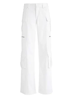 Alice and Olivia Cay Baggy Cargo Jeans-Women Pants