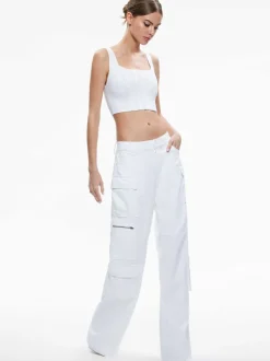 Alice and Olivia Cay Baggy Cargo Jeans-Women Pants