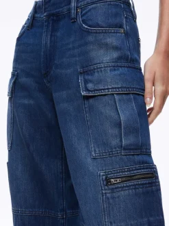 Alice and Olivia Cay Baggy Cargo Jeans-Women Pants