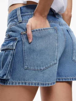 Alice and Olivia Cay Low Rise Cargo Short-Women Shorts