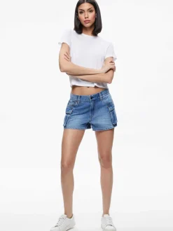 Alice and Olivia Cay Low Rise Cargo Short-Women Shorts
