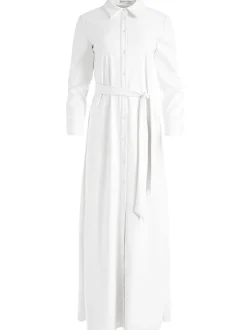 Alice and Olivia Chassidy Vegan Leather Maxi Shirt Dress-Women Dresses