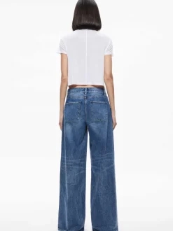 Alice and Olivia Cindy Classic Cropped Tee-Women Tops