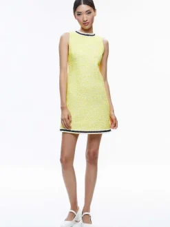 Alice and Olivia Coley Slim Fit Mini Dress-Women Dresses