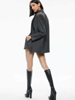 Alice and Olivia Colley Notch Collar Blazer-Women Jackets + Coats