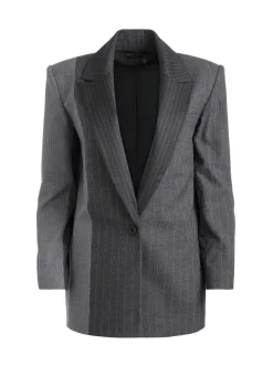 Alice and Olivia Colley Notch Collar Blazer-Women Jackets + Coats