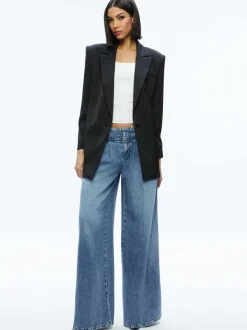 Alice and Olivia Colley Oversized Blazer-Women Jackets + Coats