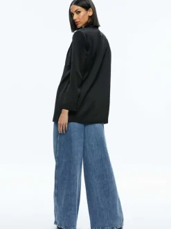 Alice and Olivia Colley Oversized Blazer-Women Jackets + Coats