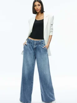 Alice and Olivia Colley Oversized Blazer-Women Jackets + Coats