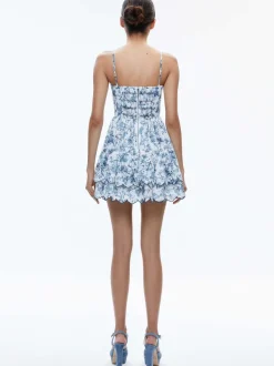 Alice and Olivia Daisy Tiered Ruffle Mini Dress-Women Dresses