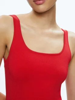 Alice and Olivia Daryn Full Length Sweater Tank-Women Tops