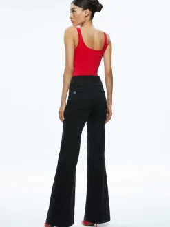 Alice and Olivia Daryn Full Length Sweater Tank-Women Tops